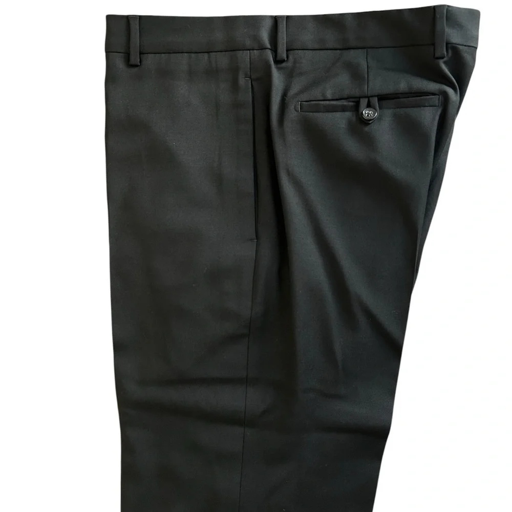 Banana Republic Black Wool Men’s Suit 40S Blazer & 34x34 Dress Pants